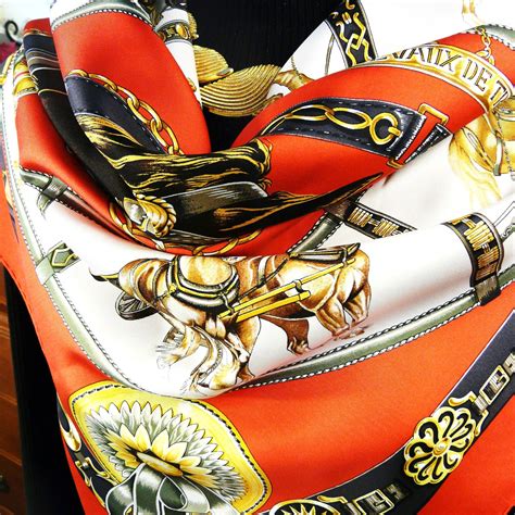 hermes silk scarf necklace|authentic Hermes silk scarf.